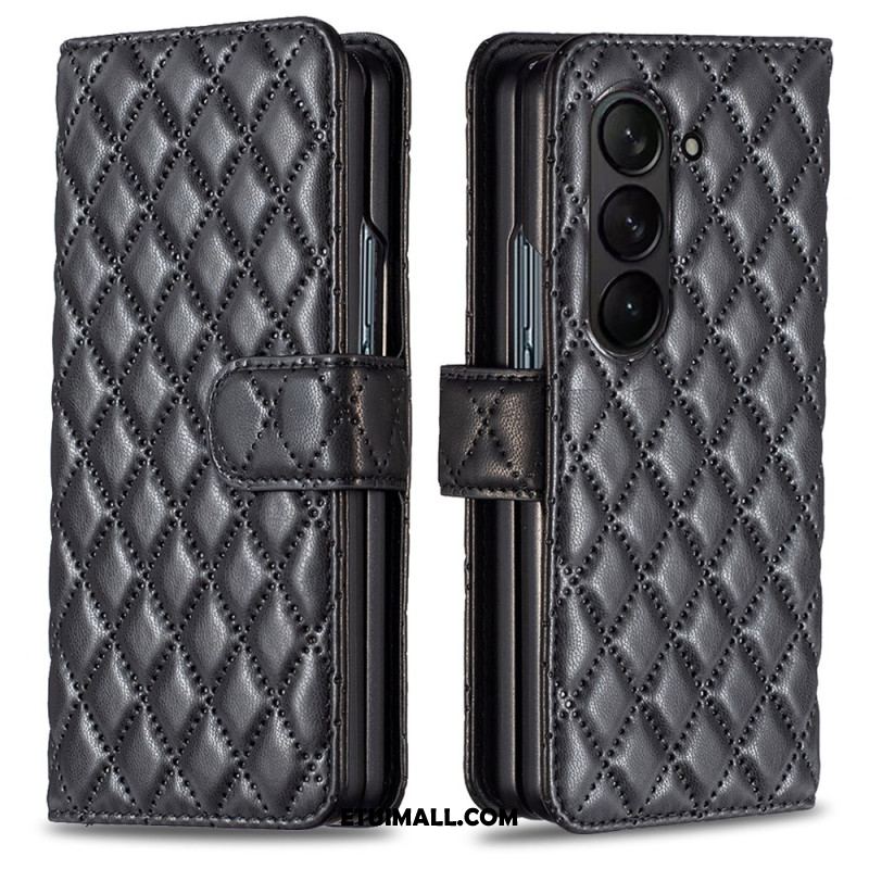 Etui Folio Samsung Galaxy Z Fold 5 Klasyczne Pikowanie