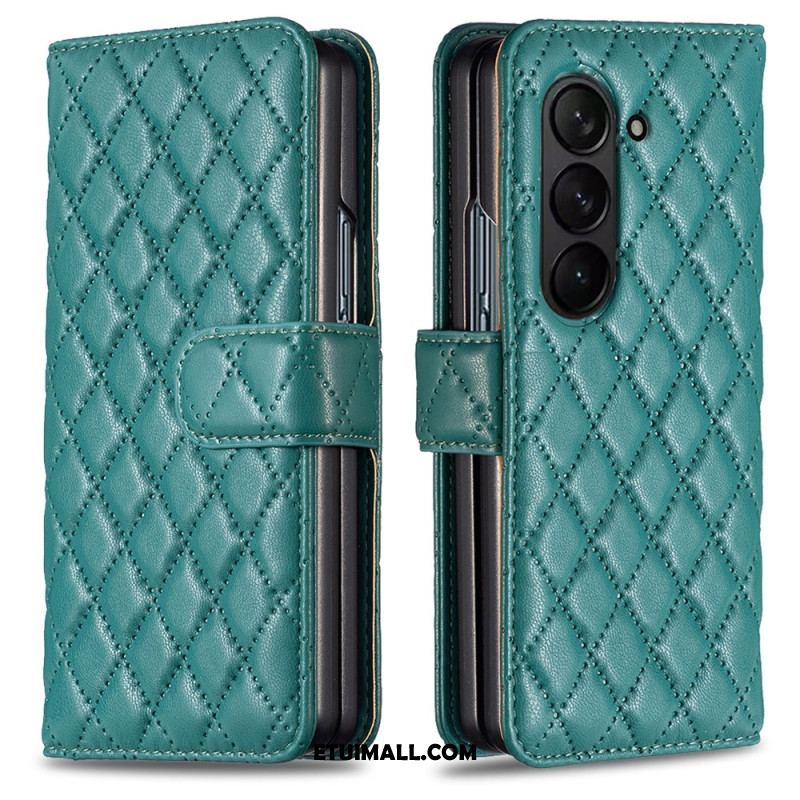 Etui Folio Samsung Galaxy Z Fold 5 Klasyczne Pikowanie