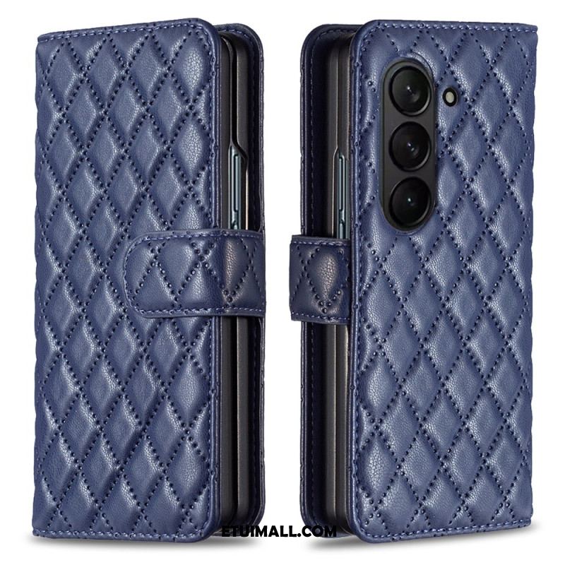 Etui Folio Samsung Galaxy Z Fold 5 Klasyczne Pikowanie