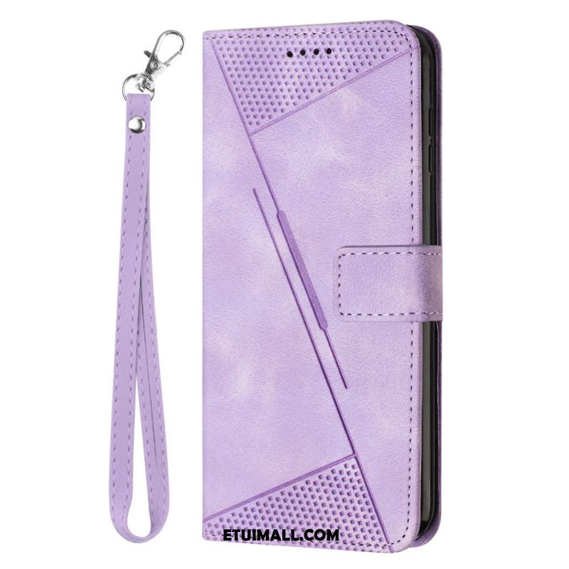 Etui Folio Sony Xperia 1 Vi Trójkątny Wzór Paska