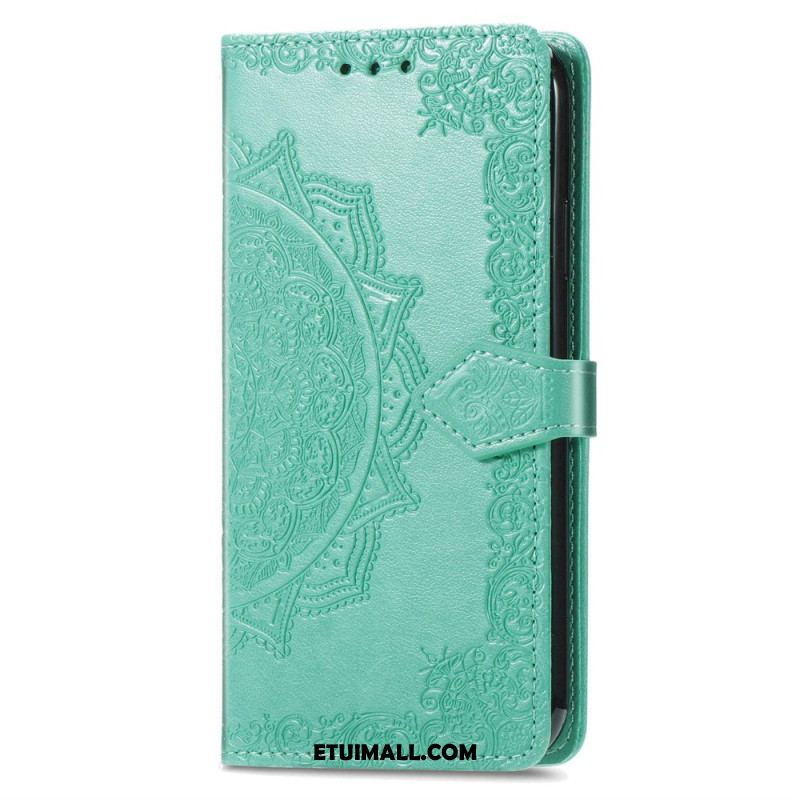 Etui Folio Sony Xperia 10 Vi Barokowa Mandala Z Paskiem Etui Ochronne