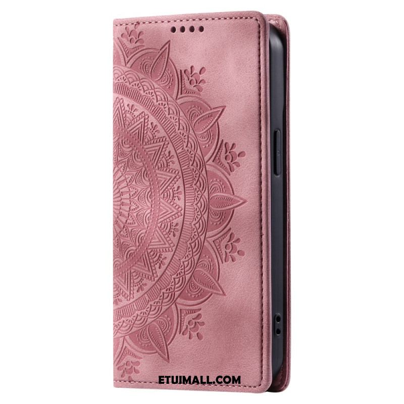 Etui Folio Xiaomi 14 Pro Efekt Zamszu Mandali