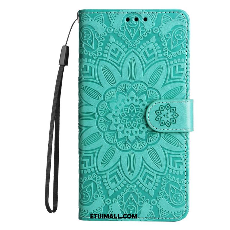 Etui Folio Xiaomi 14 Słonecznik Z Paskiem Etui Ochronne