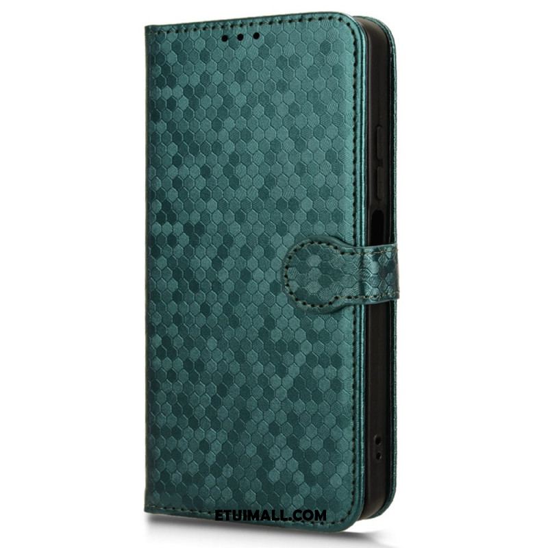 Etui Folio Xiaomi 14 Ultra Błyszczące Kropki Z Paskiem Etui Ochronne