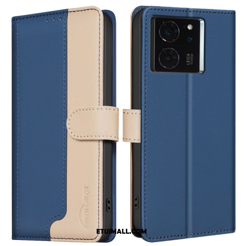 Etui Folio Xiaomi 14t Dwukolorowy Kolor Binfen Etui Ochronne