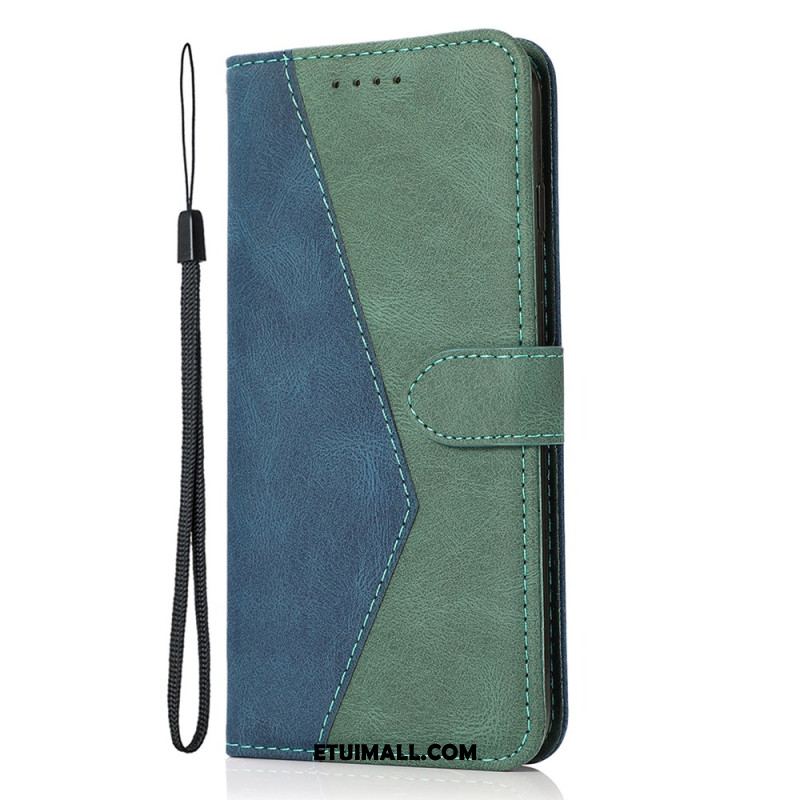 Etui Folio Xiaomi 14t Dwukolorowy Pasek Etui Ochronne