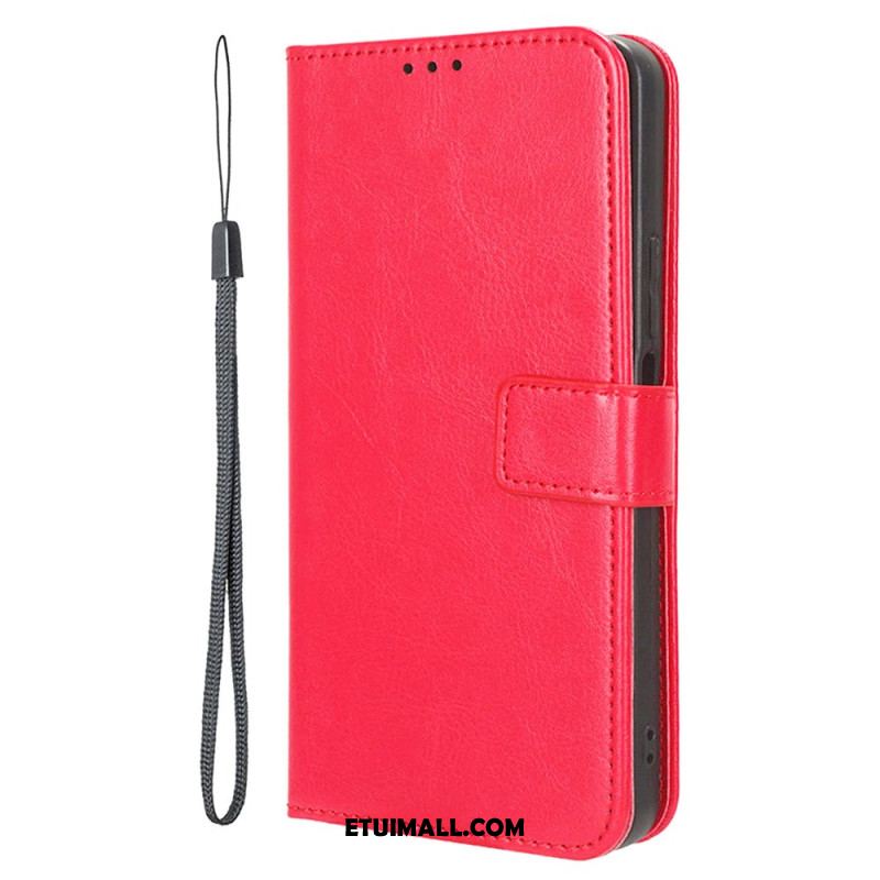 Etui Folio Xiaomi 14t Pro Błyszcząca Sztuczna Skóra