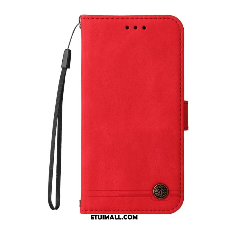 Etui Folio Xiaomi 14t Pro Efekt Nitowanego Zamszu Etui Ochronne