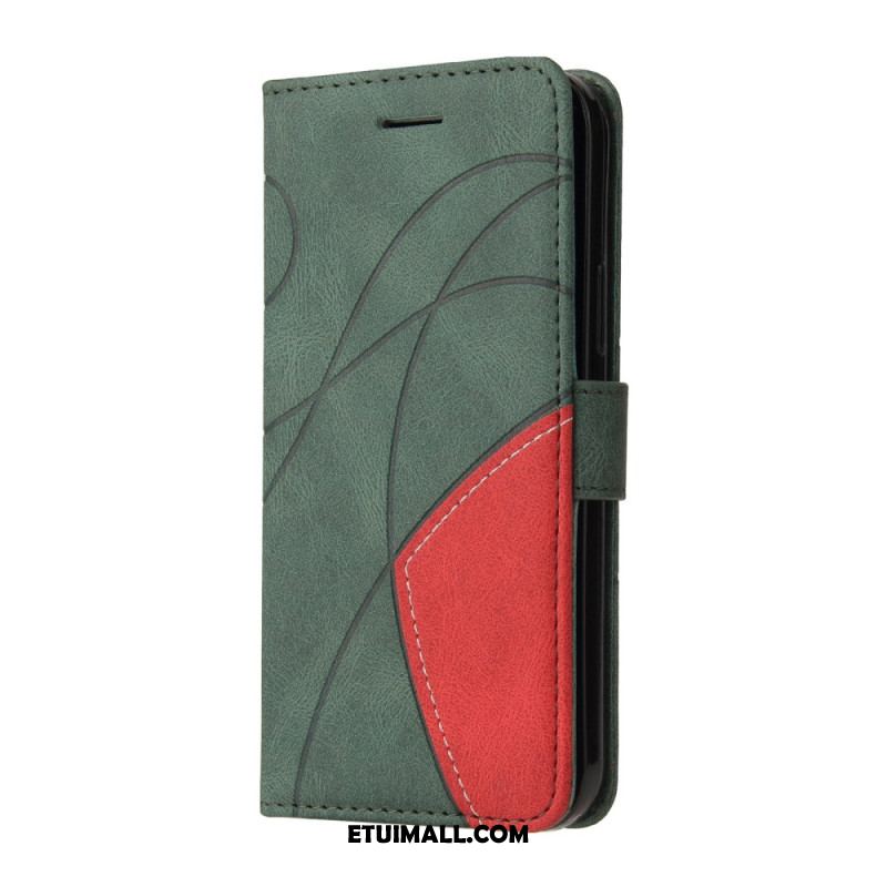 Etui Folio Xiaomi Redmi Note 13 4g Dwukolorowy Zygzak