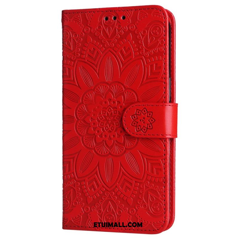 Etui Folio Xiaomi Redmi Note 13 4g Mandala Kwiatowa Z Paskiem Etui Ochronne