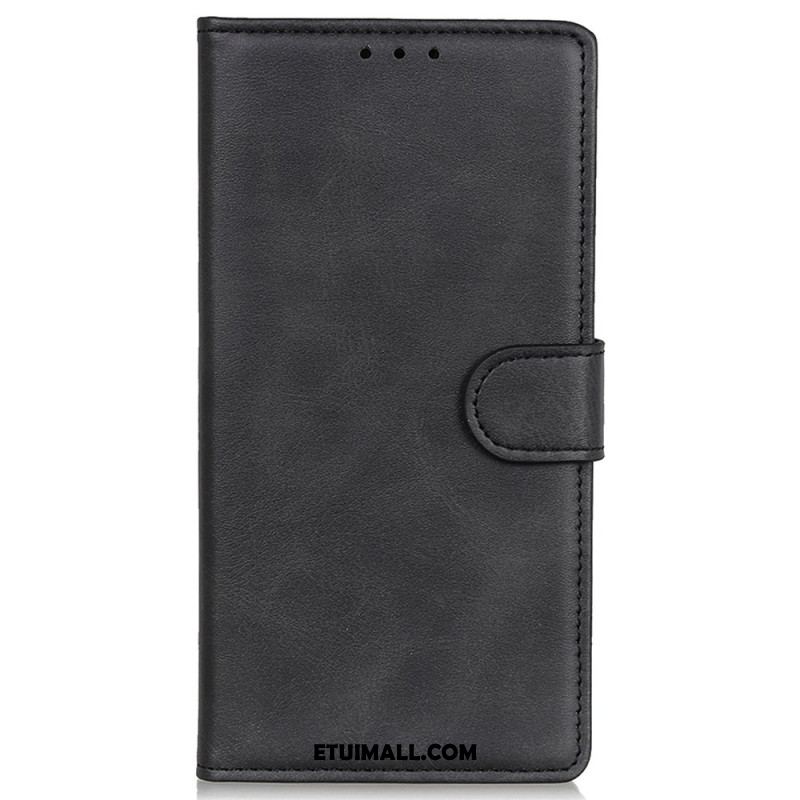 Etui Folio Xiaomi Redmi Note 13 4g Matowa Sztuczna Skóra