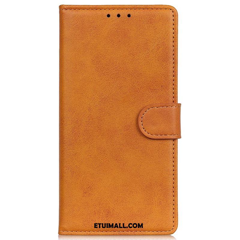 Etui Folio Xiaomi Redmi Note 13 4g Matowa Sztuczna Skóra