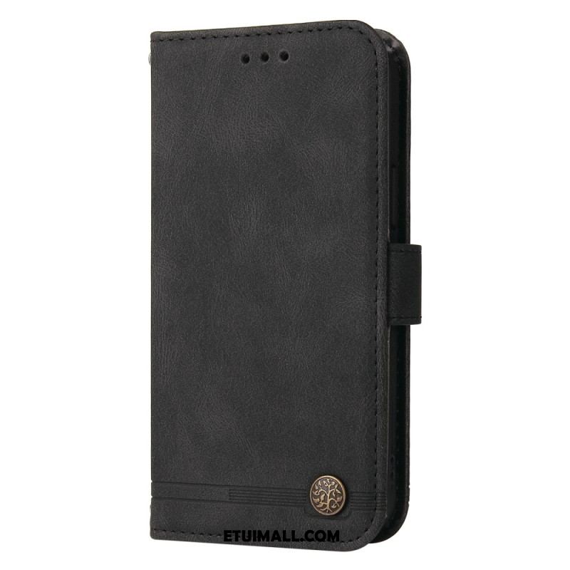 Etui Folio Xiaomi Redmi Note 13 4g Ozdobny Nit Do Paska