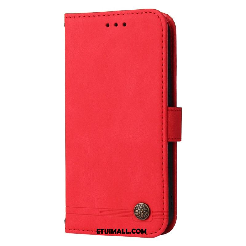 Etui Folio Xiaomi Redmi Note 13 4g Ozdobny Nit Do Paska