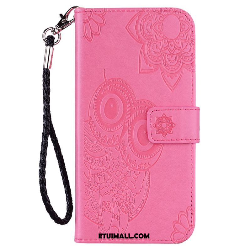 Etui Folio Xiaomi Redmi Note 13 4g Wzór Sowy Z Paskiem