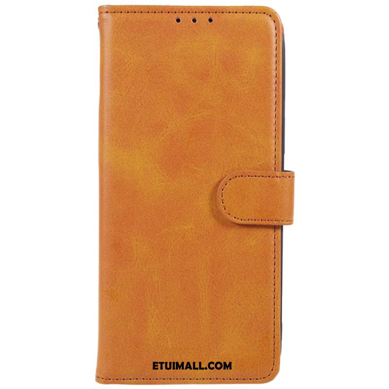 Etui Folio Xiaomi Redmi Note 13 5g Efekt Skóry Z Paskiem