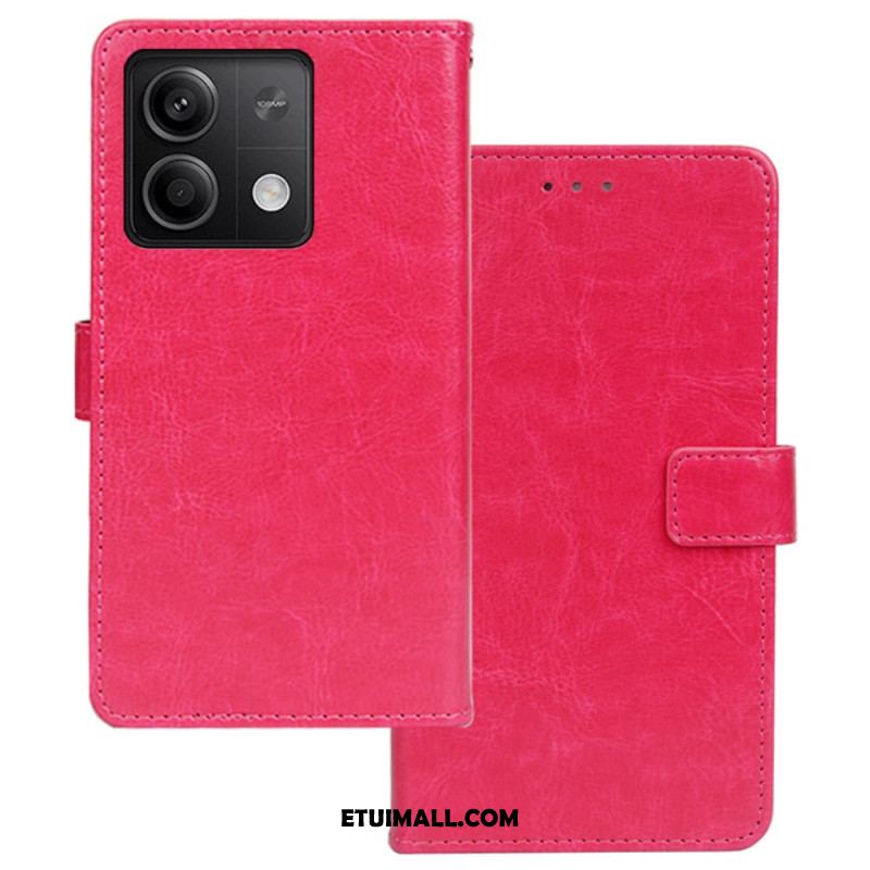 Etui Folio Xiaomi Redmi Note 13 5g Sztuczna Skóra Idewei Etui Ochronne