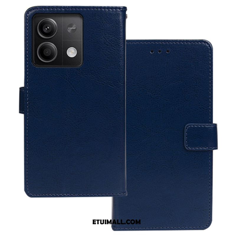 Etui Folio Xiaomi Redmi Note 13 5g Sztuczna Skóra Idewei Etui Ochronne