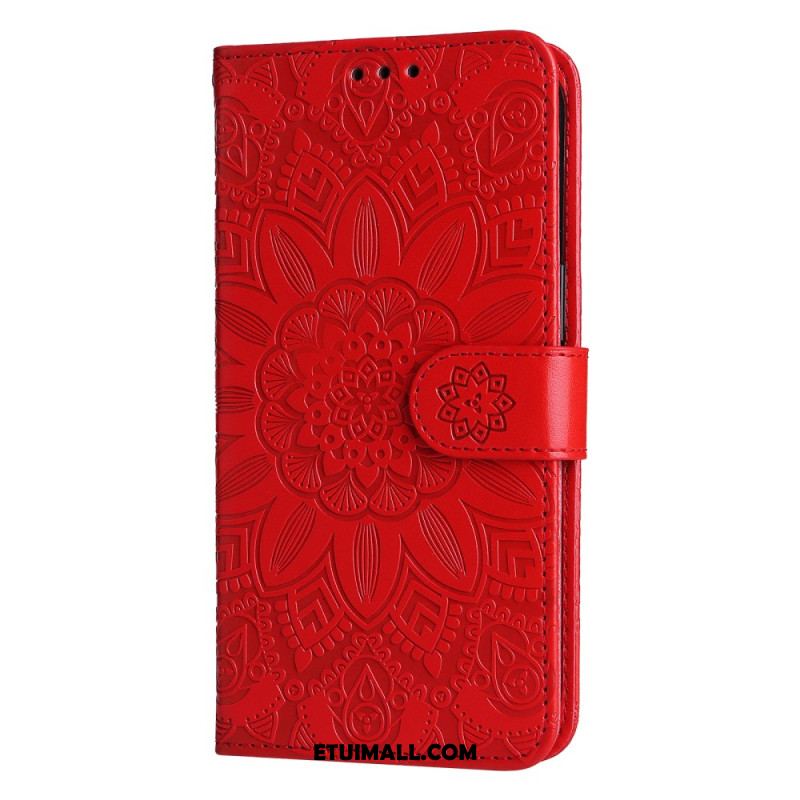 Etui Folio Xiaomi Redmi Note 13 5g Wzór Słonecznika Z Paskiem Etui Ochronne