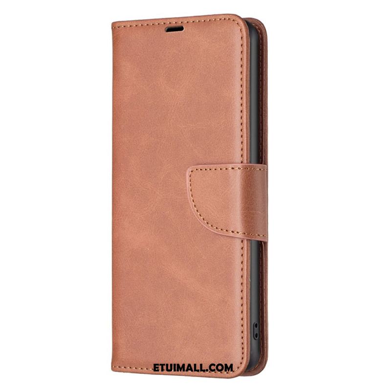 Etui Folio Xiaomi Redmi Note 13 Pro 4g Efekt Skóry Z Paskiem Etui Ochronne