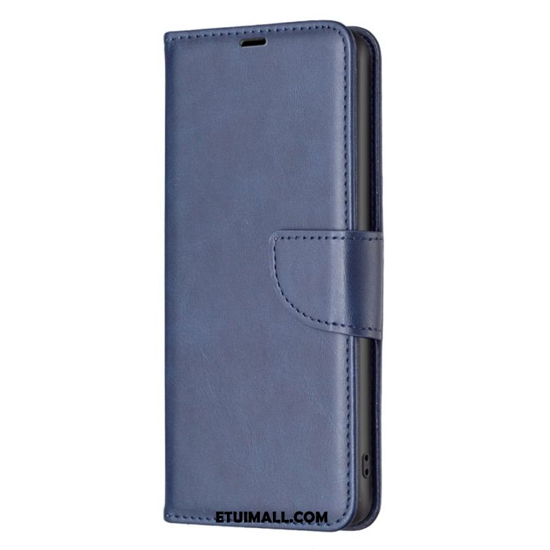 Etui Folio Xiaomi Redmi Note 13 Pro 4g Efekt Skóry Z Paskiem Etui Ochronne