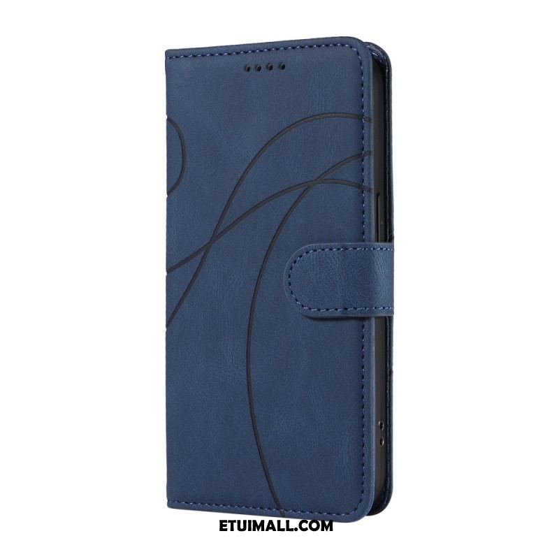 Etui Folio Xiaomi Redmi Note 13 Pro 4g Faliste Linie