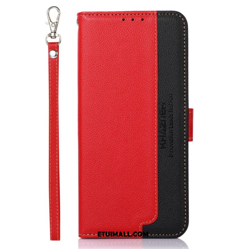 Etui Folio Xiaomi Redmi Note 13 Pro Plus 5g Dwukolorowa Blokada Rfid Khazneh