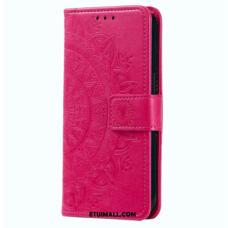 Etui Folio Xiaomi Redmi Note 13 Pro Plus 5g Mandala Słońce Z Paskiem Etui Ochronne