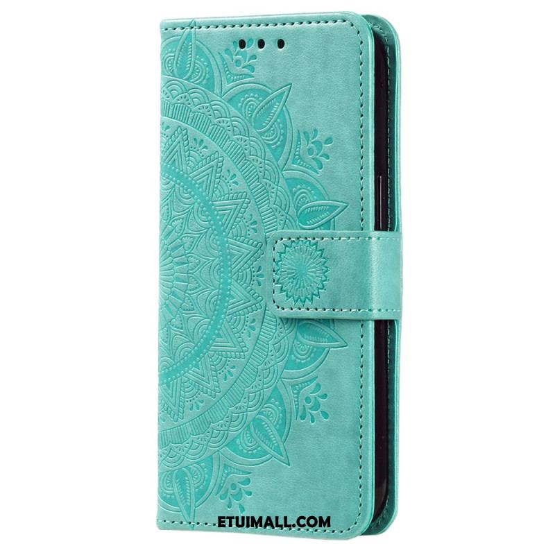 Etui Folio Xiaomi Redmi Note 13 Pro Plus 5g Mandala Słońce Z Paskiem Etui Ochronne