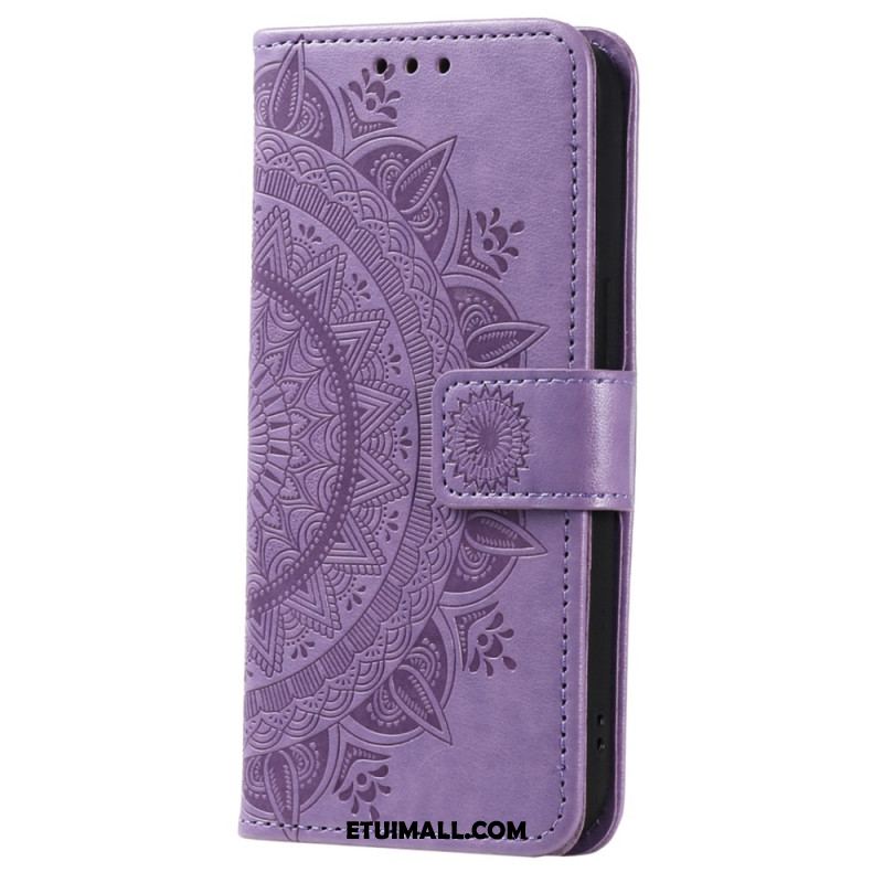 Etui Folio Xiaomi Redmi Note 13 Pro Plus 5g Mandala Słońce Z Paskiem Etui Ochronne