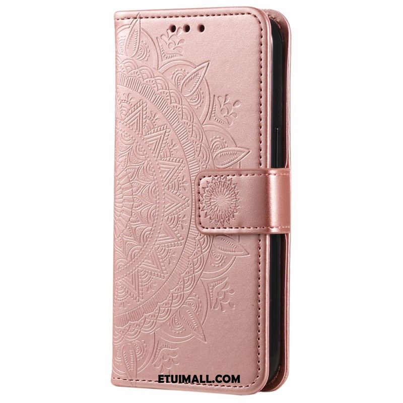 Etui Folio Xiaomi Redmi Note 13 Pro Plus 5g Mandala Słońce Z Paskiem Etui Ochronne