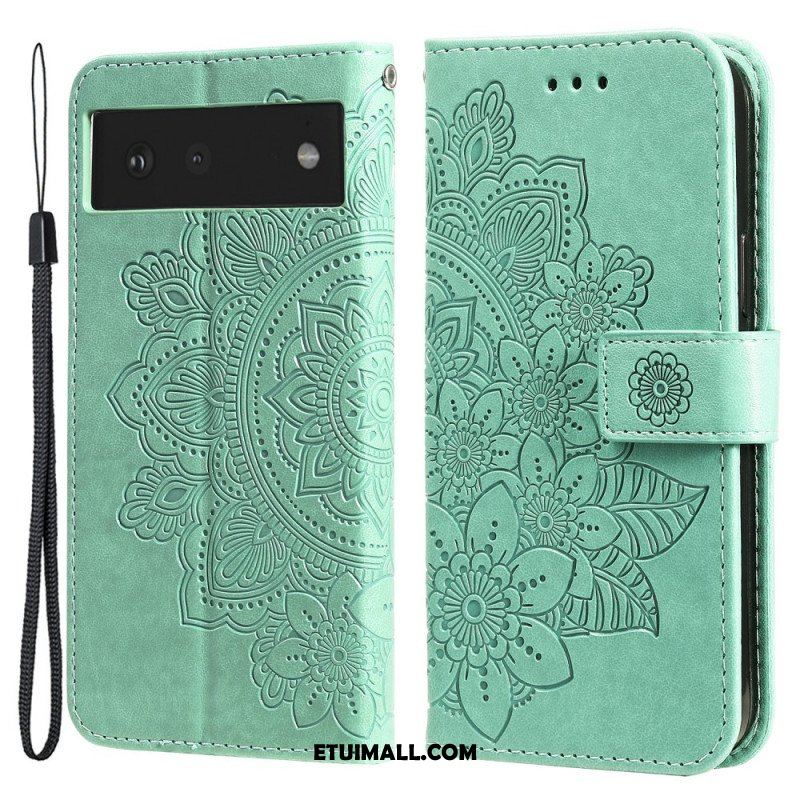 Etui Folio do Google Pixel 6 Kwiatowa Mandala