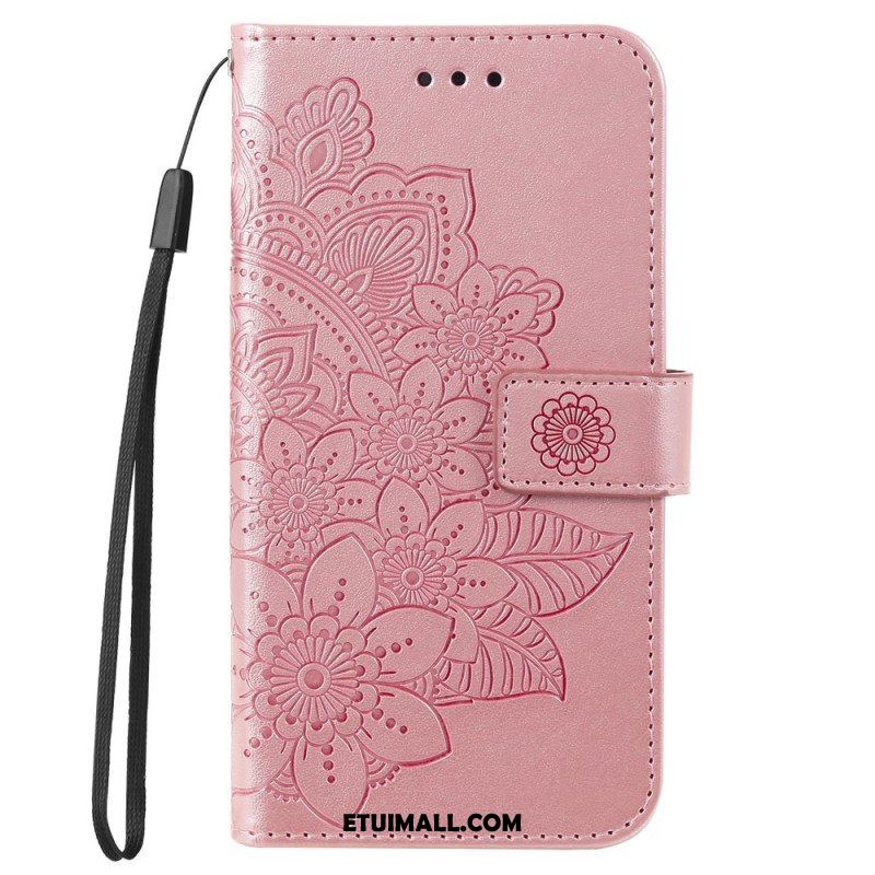 Etui Folio do Honor Magic 5 Lite z Łańcuch Paskowata Mandala