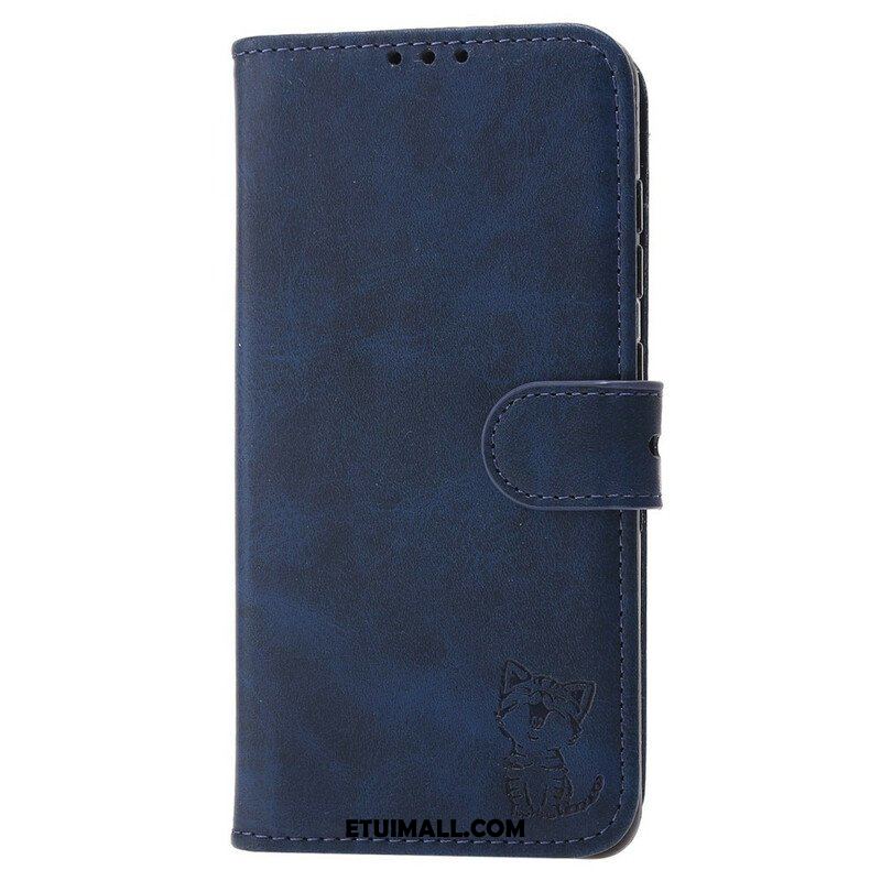 Etui Folio do Huawei P50 Pro Kotek Ze Sztucznej Skóry