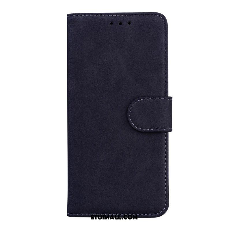 Etui Folio do Moto E40 / E30 / E20 Monochromatyczny Efekt Skóry