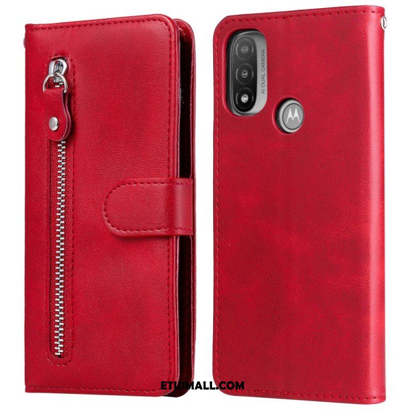 Etui Folio do Moto E40 / E30 / E20 Zabytkowa Portmonetka