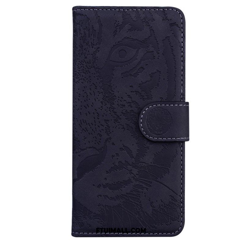 Etui Folio do Moto G73 5G Ślad Tygrysa