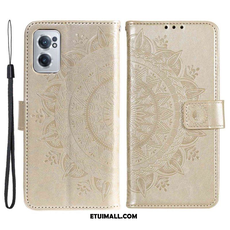 Etui Folio do OnePlus Nord CE 2 5G Kwiatowa Mandala