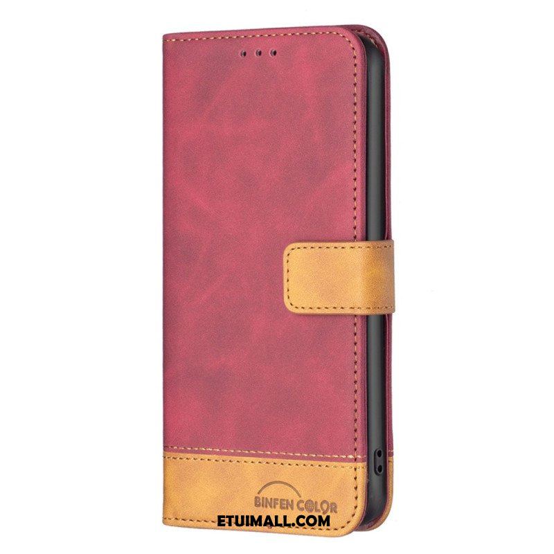 Etui Folio do Oppo A54 5G / A74 5G Dwukolorowy Kolor Binfena