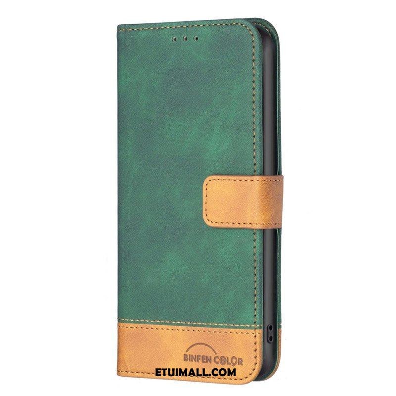 Etui Folio do Oppo A54 5G / A74 5G Dwukolorowy Kolor Binfena