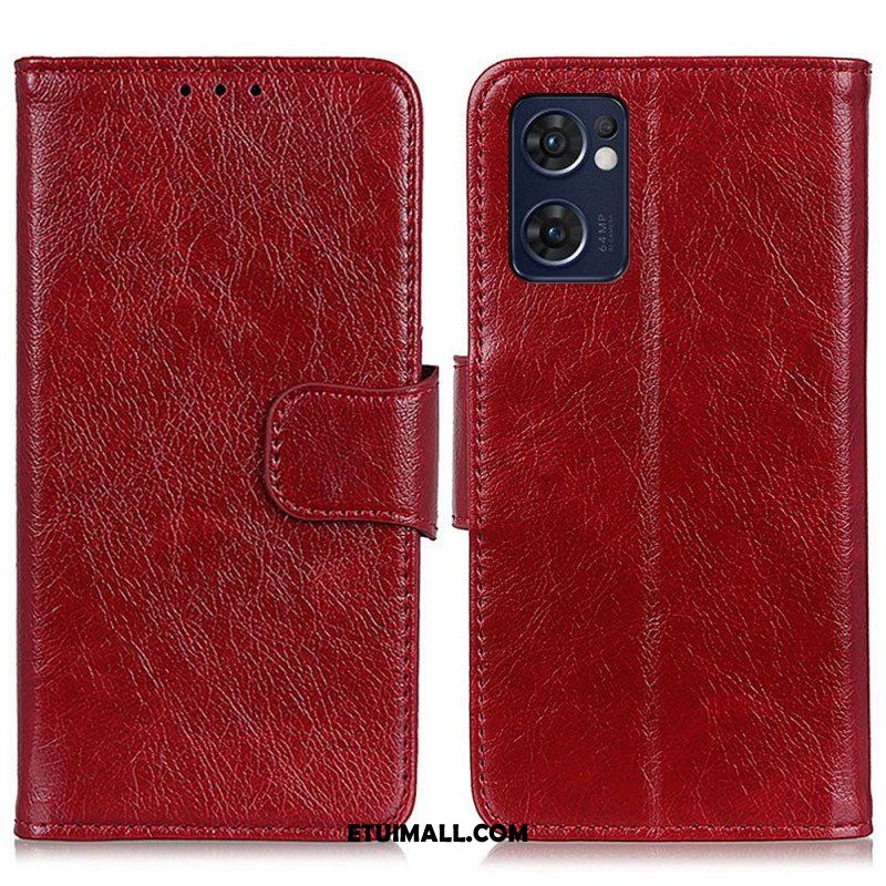 Etui Folio do Oppo Find X5 Lite Dwoina Skóry Nappa