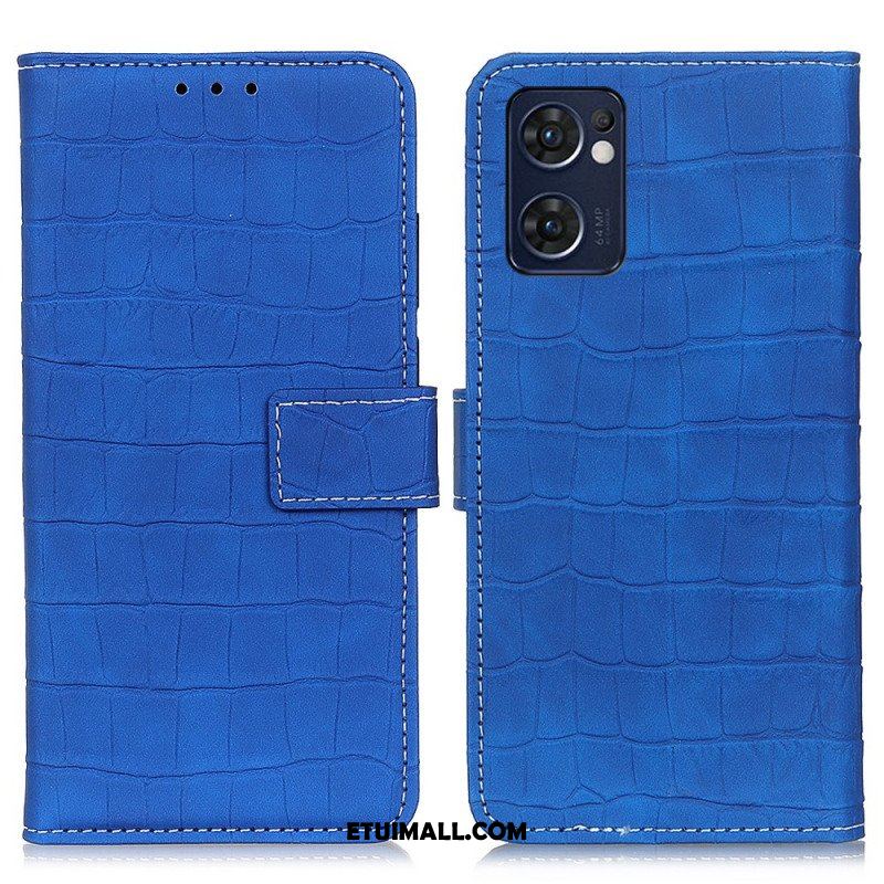 Etui Folio do Oppo Find X5 Lite Moc Krokodyla