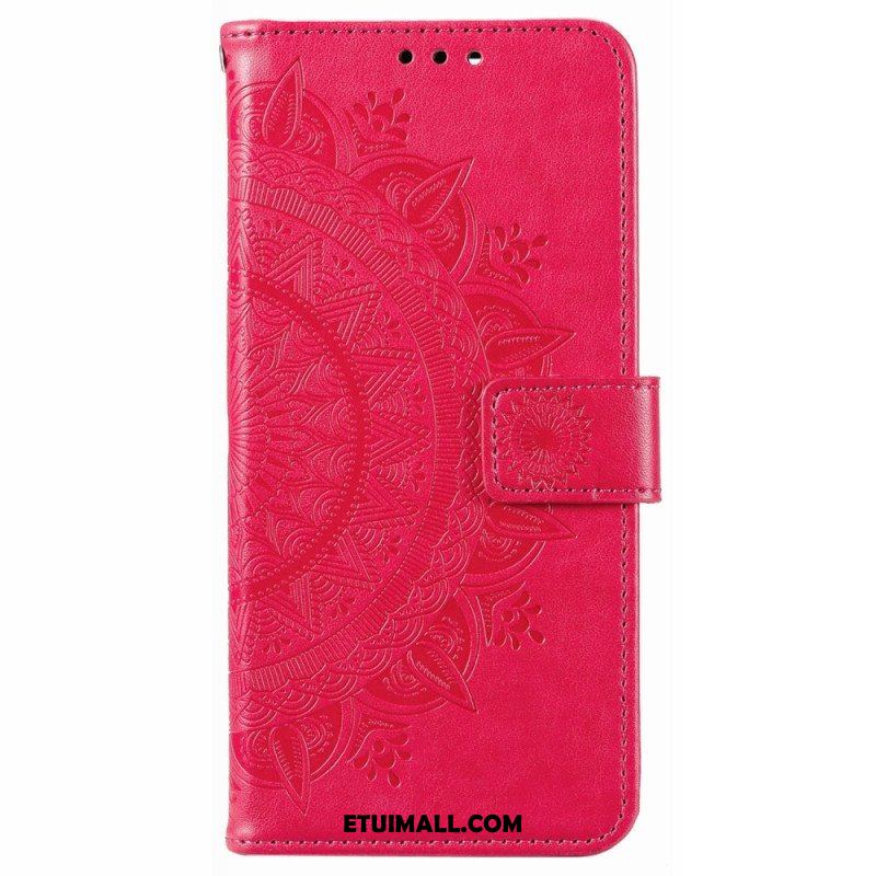 Etui Folio do Poco X4 Pro 5G Mandala Sun Ze Smyczą