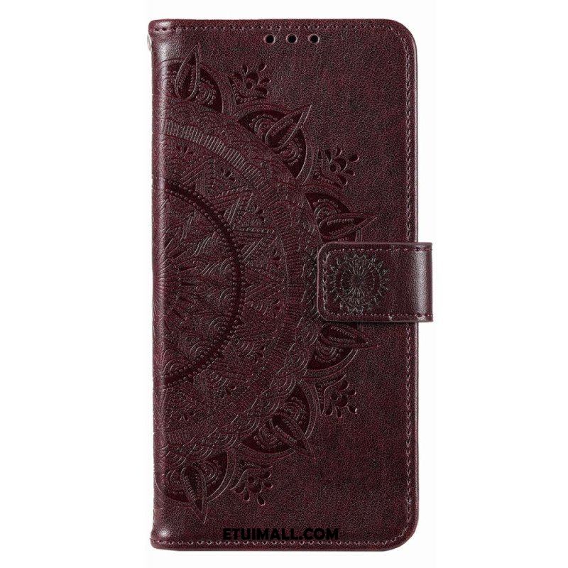 Etui Folio do Poco X4 Pro 5G Mandala Sun Ze Smyczą