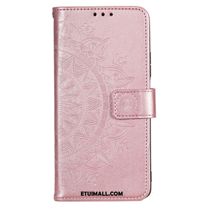 Etui Folio do Poco X4 Pro 5G Mandala Sun Ze Smyczą