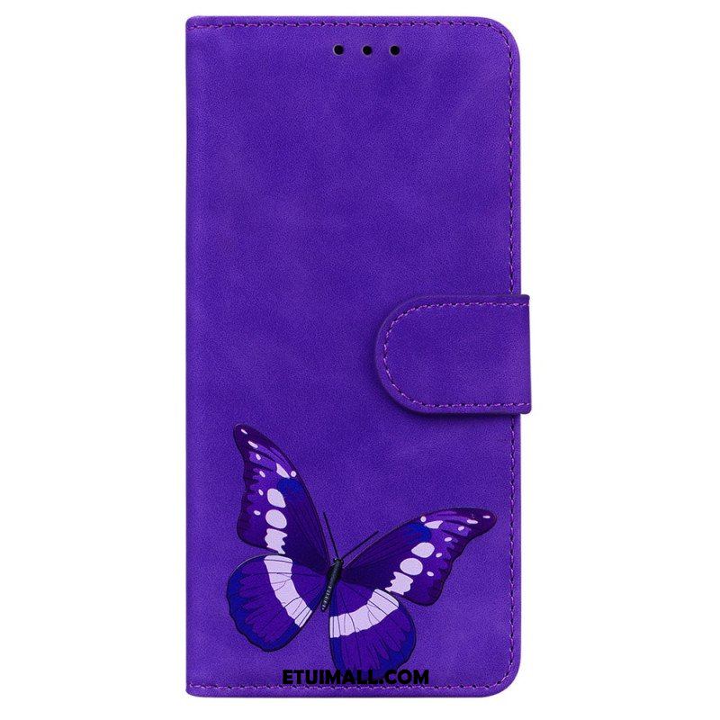 Etui Folio do Poco X4 Pro 5G Nadruk Motyla