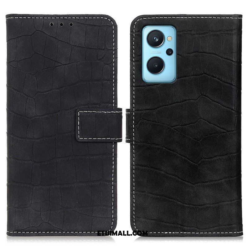 Etui Folio do Realme 9i Moc Krokodyla