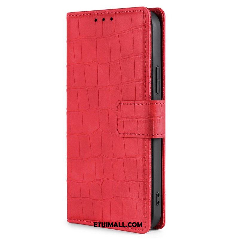 Etui Folio do Realme GT Neo 3 Krokodyl Tekstura