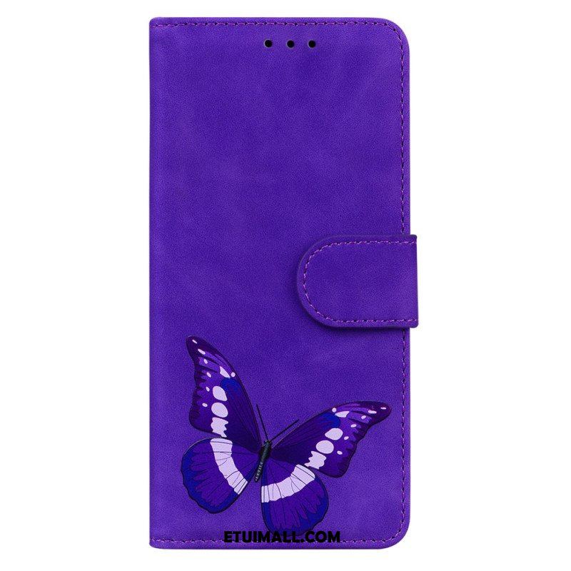 Etui Folio do Realme GT Neo 3 Wzór Motyla