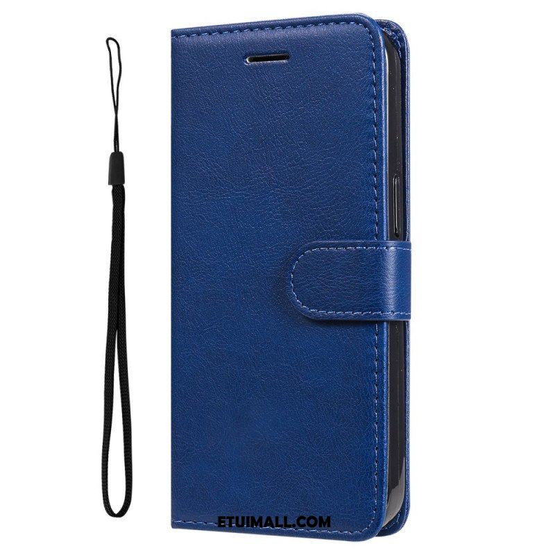 Etui Folio do Samsung Galaxy A13 5G / A04s z Łańcuch Solid Color Series Strappy